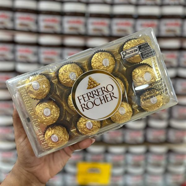 Caixa de bombons importados Ferrero Rocher