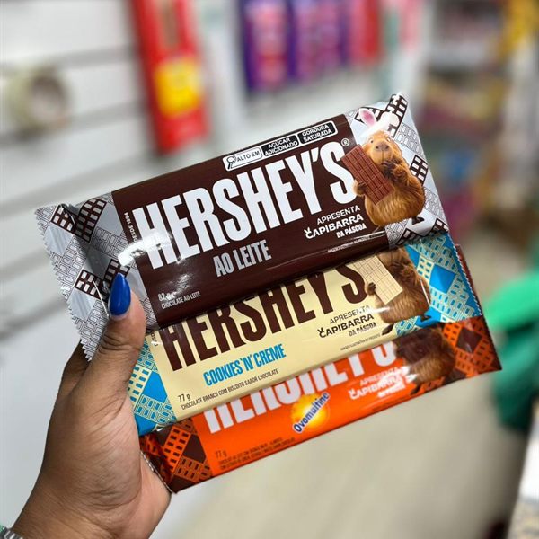 Barras de chocolate Hershey's ao leite